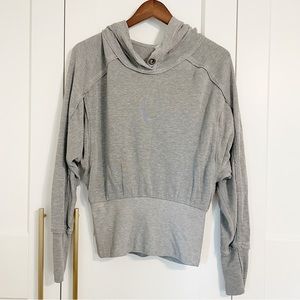 FREE PEOPLE MOVEMENT Women’s XS Lightweight Hoodie Pullover Dolman Gray